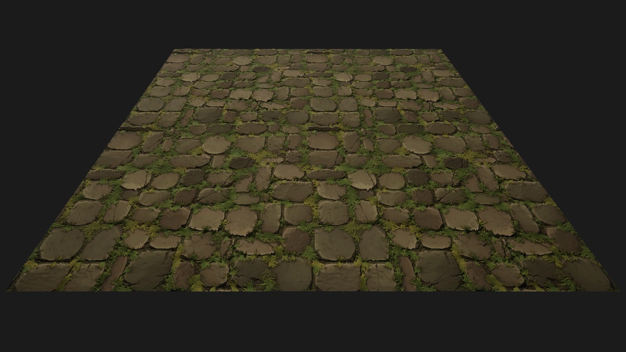 Media 1 for listing Stylized Overgrown Bricks & Rocks