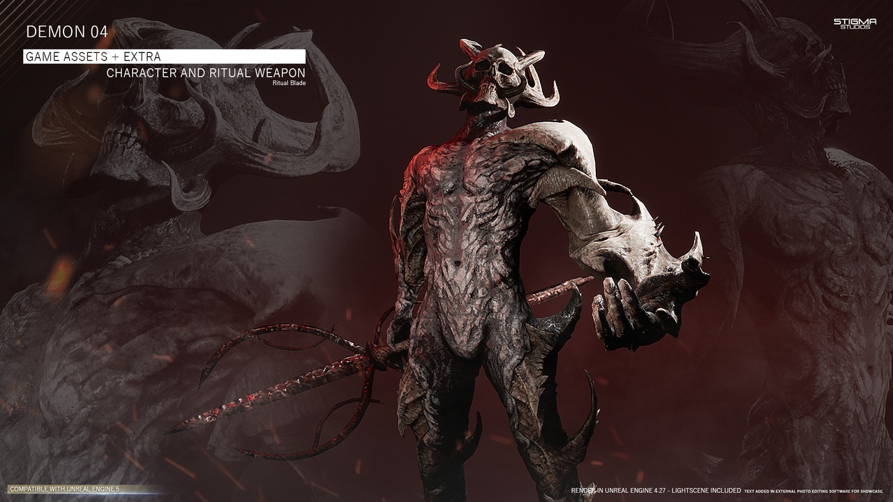 Media 1 for listing Demon 04 - Game Assets + Extra | STIGMA STUDIOS