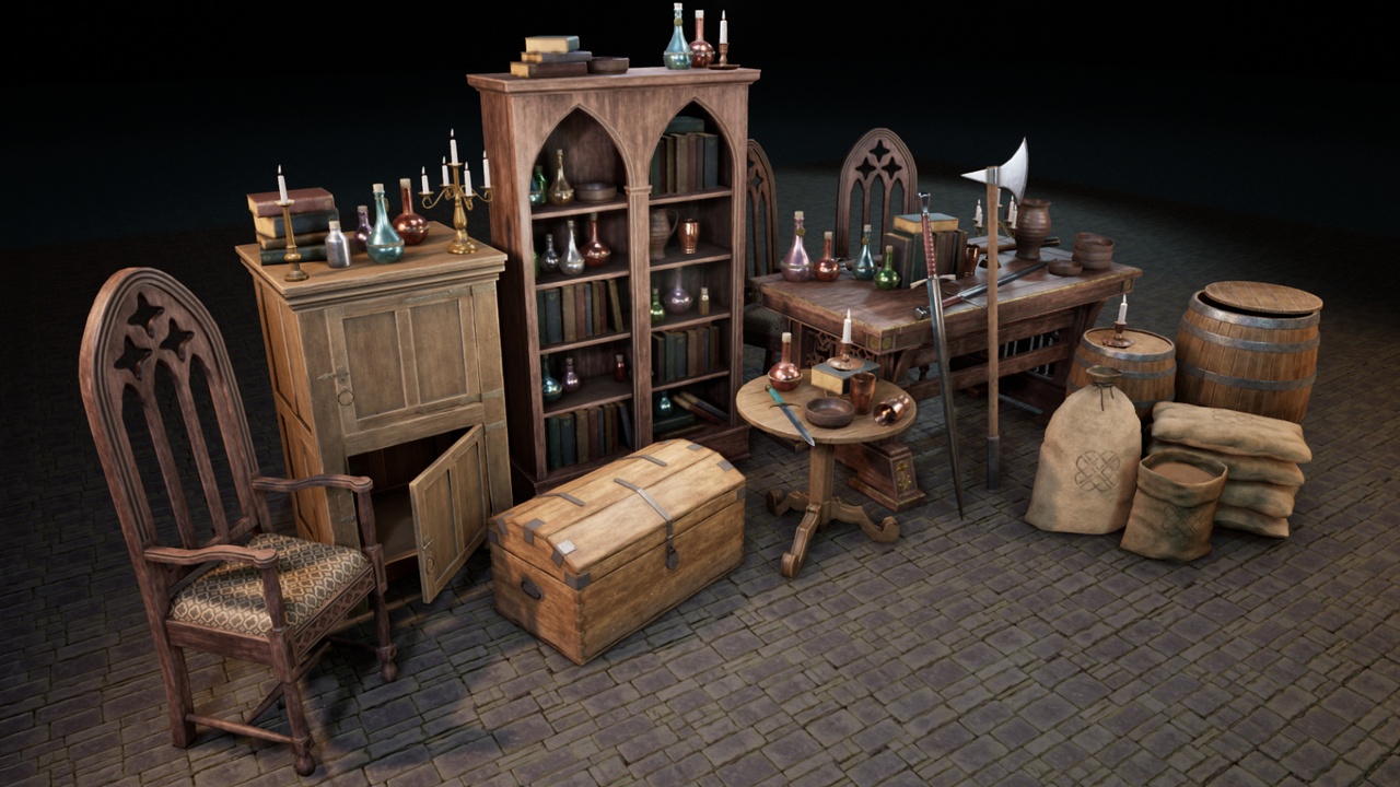 Media 1 for listing Medieval Props