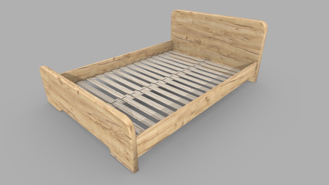 Media 1 for listing Bed Frame 4-1 - Gold Oak 140cm x 200cm