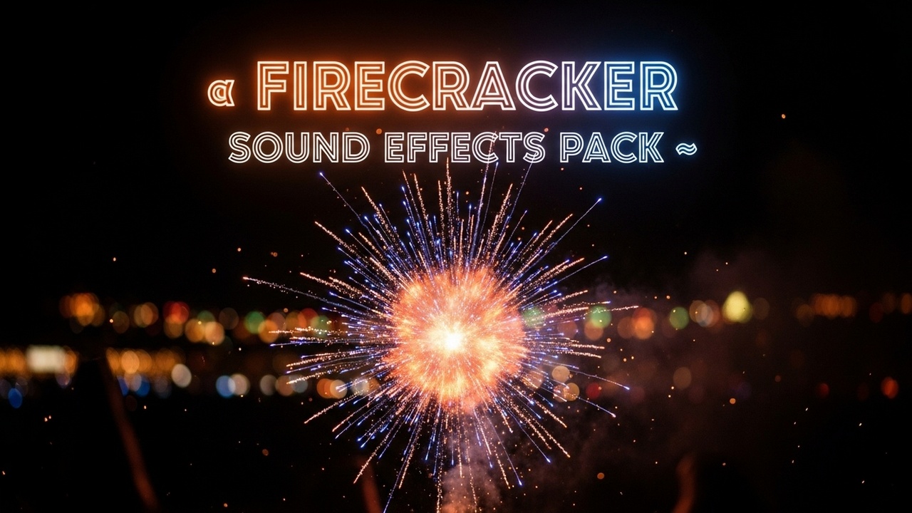 Media 1 for listing Realistic Firecracker Sound Effects | Diwali & Fireworks SFX Pack