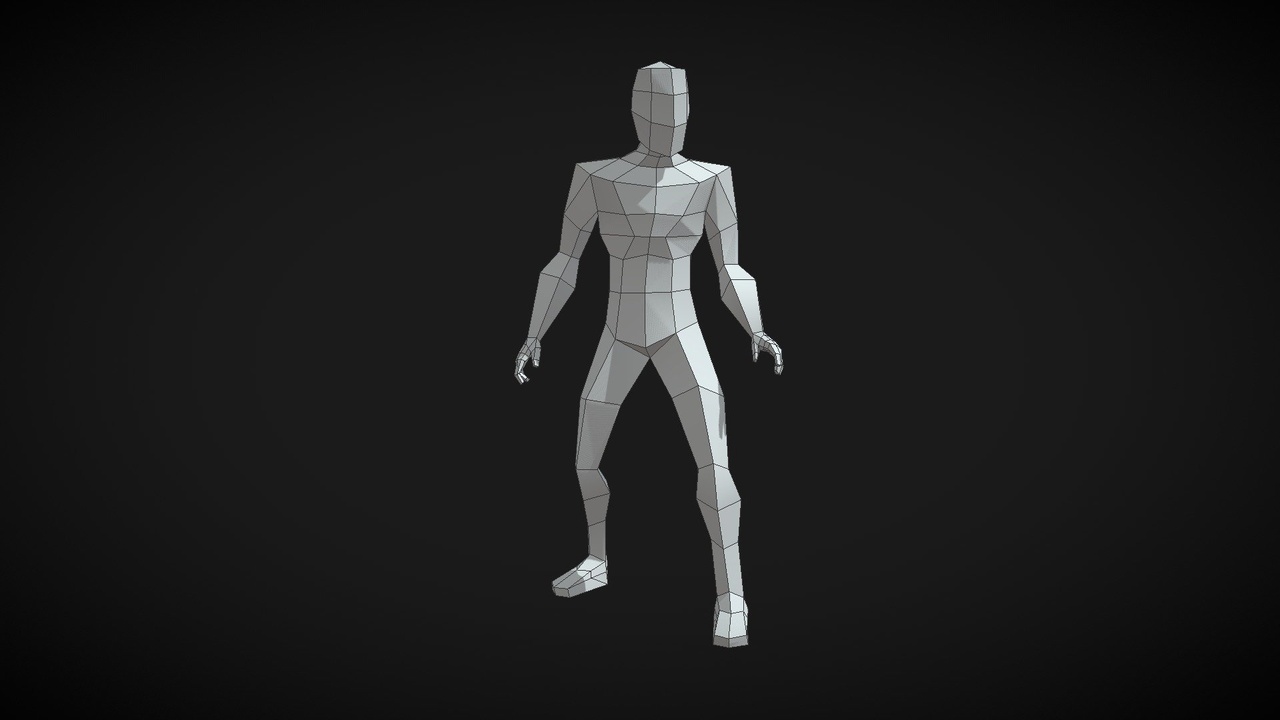 Media 1 for listing Game Ready Low Poly Man – Full Animation Pack ( UE5 + Unity)