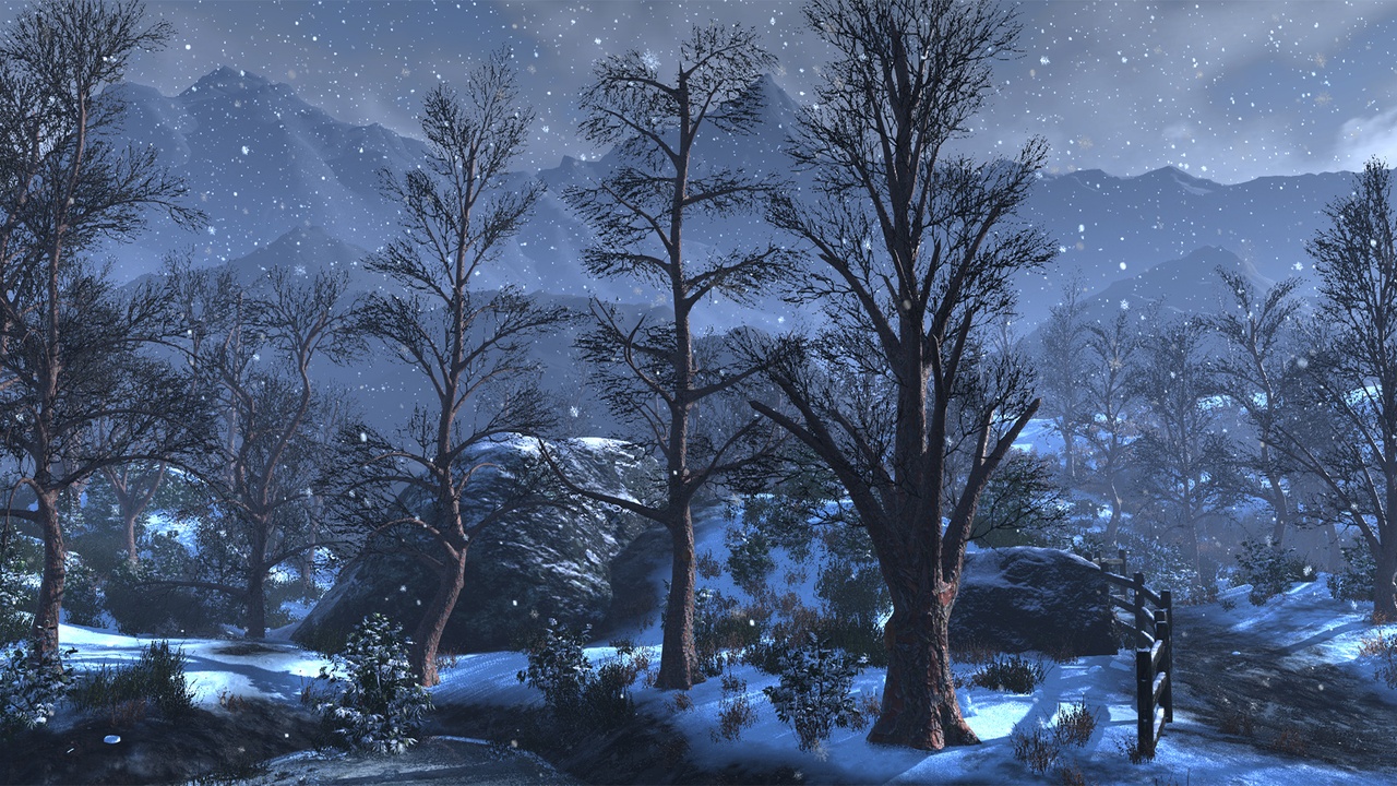 Media 1 for listing Realistic Mid Poly Winter Trees 34P