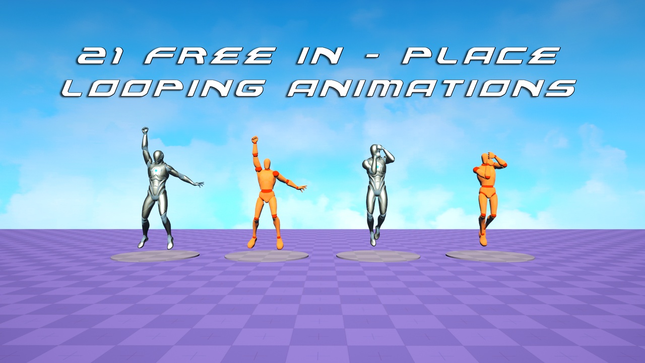 Media 1 for listing Free Animation Set - Zipline - Skydiving - Glide - Paraglider - Dash - Falling