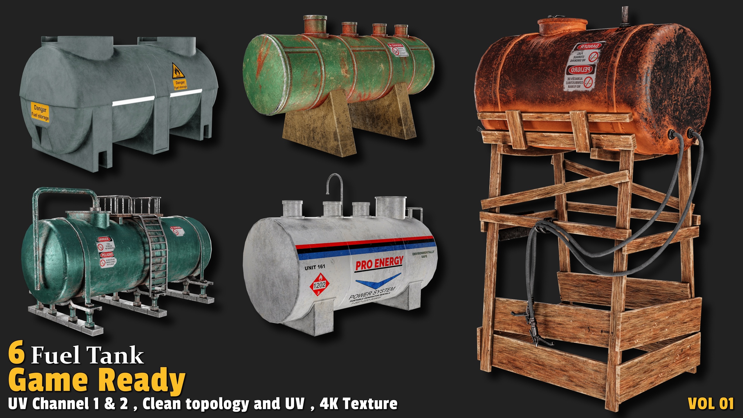 Media 1 for listing 6 Fuel Tank – Game-Ready