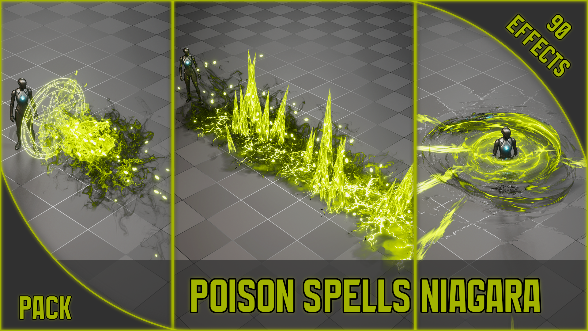 [90] Pack Poison Spells Niagara | Fab