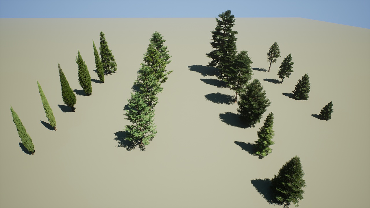 Media 1 for listing Realistic pine treesV2