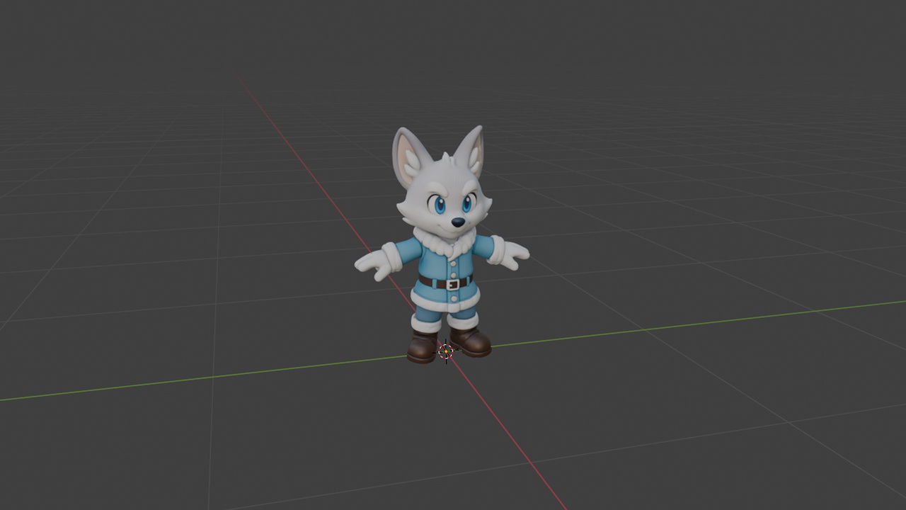 Media 1 for listing Wolf Character 3D Model