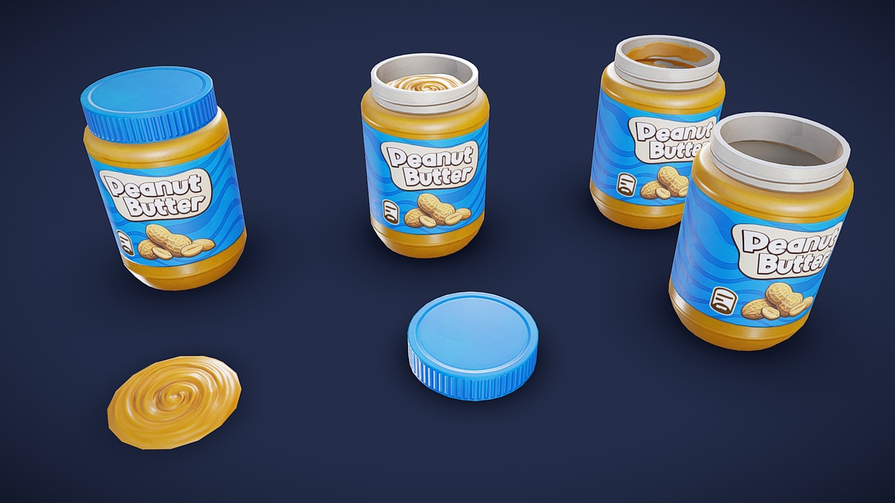 Media 1 for listing Stylized Peanut Butter - Game Ready