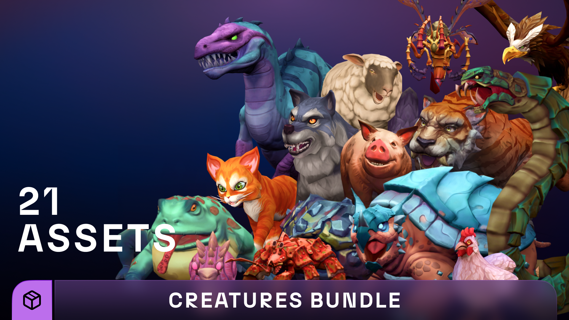 Stylized Fantasy Creatures Bundle | Fab