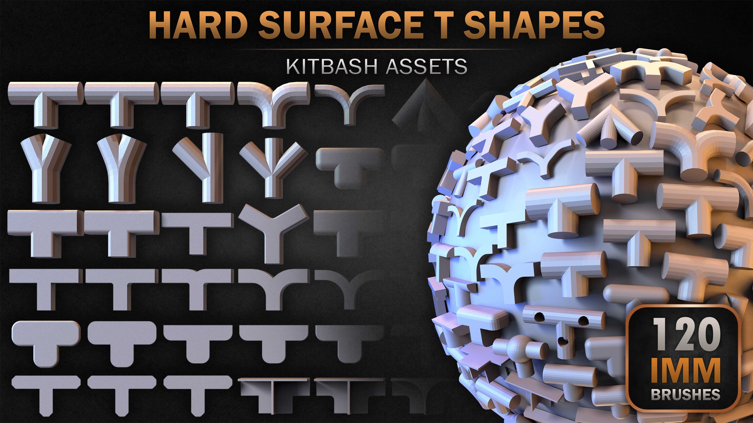 Media 1 for listing 120 Hard Surface IMM T Shapes