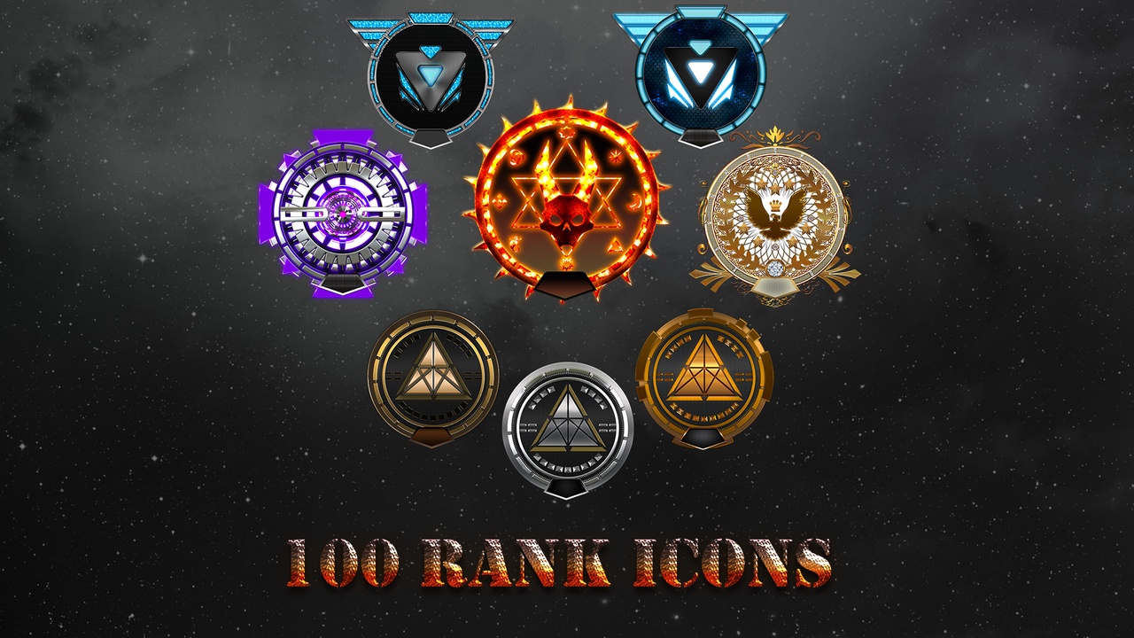 Media 1 for listing 2D Icons - 100 Rank Pack 3