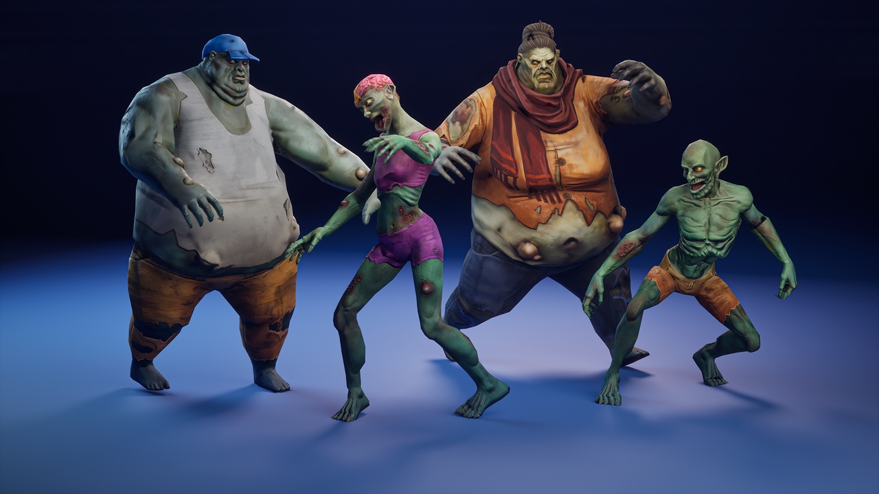 Media 1 for listing Stylized Zombies Pack