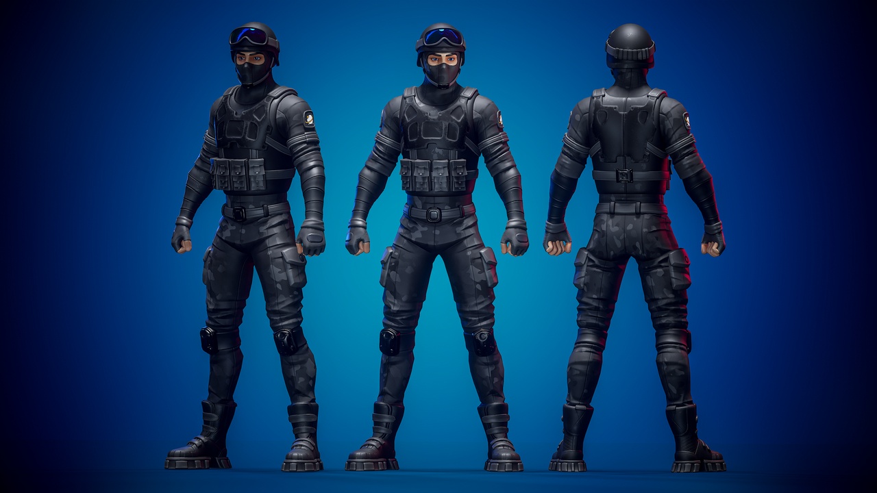 Media 1 for listing Stylized Male SWAT Soldier β Modular Character