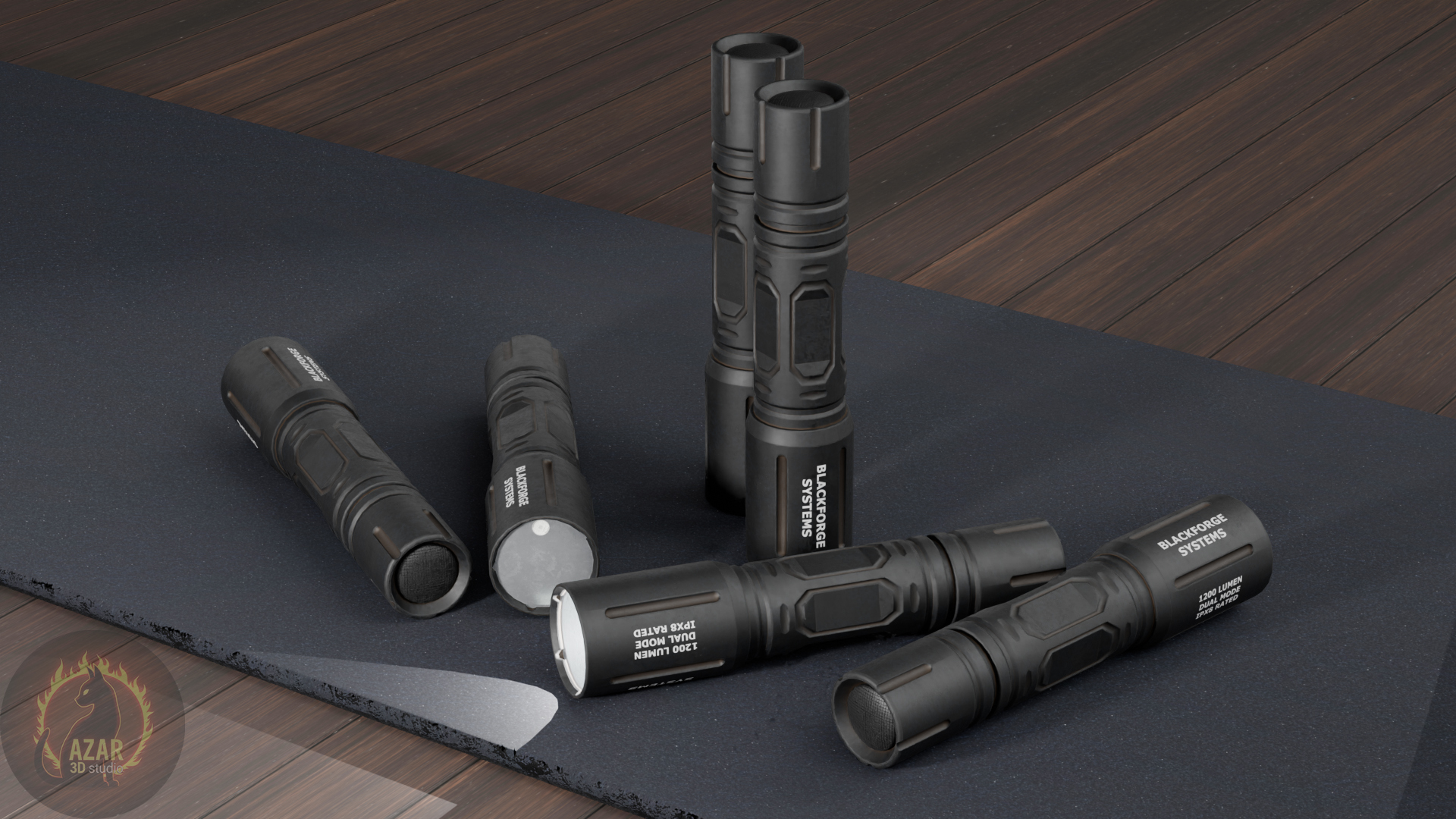 Flashlight Tactical Game Ready 4K PBR Low-poly 3D model | Fab