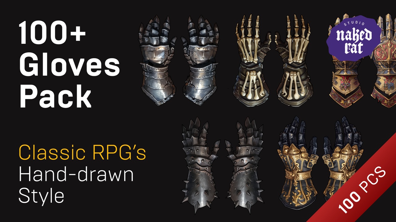 Media 1 for listing Gloves 2D Icons Assets Pack