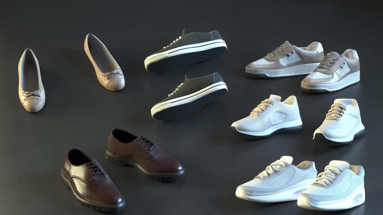 Media 1 for listing Casual Shoes Pack - Metahuman Compatible