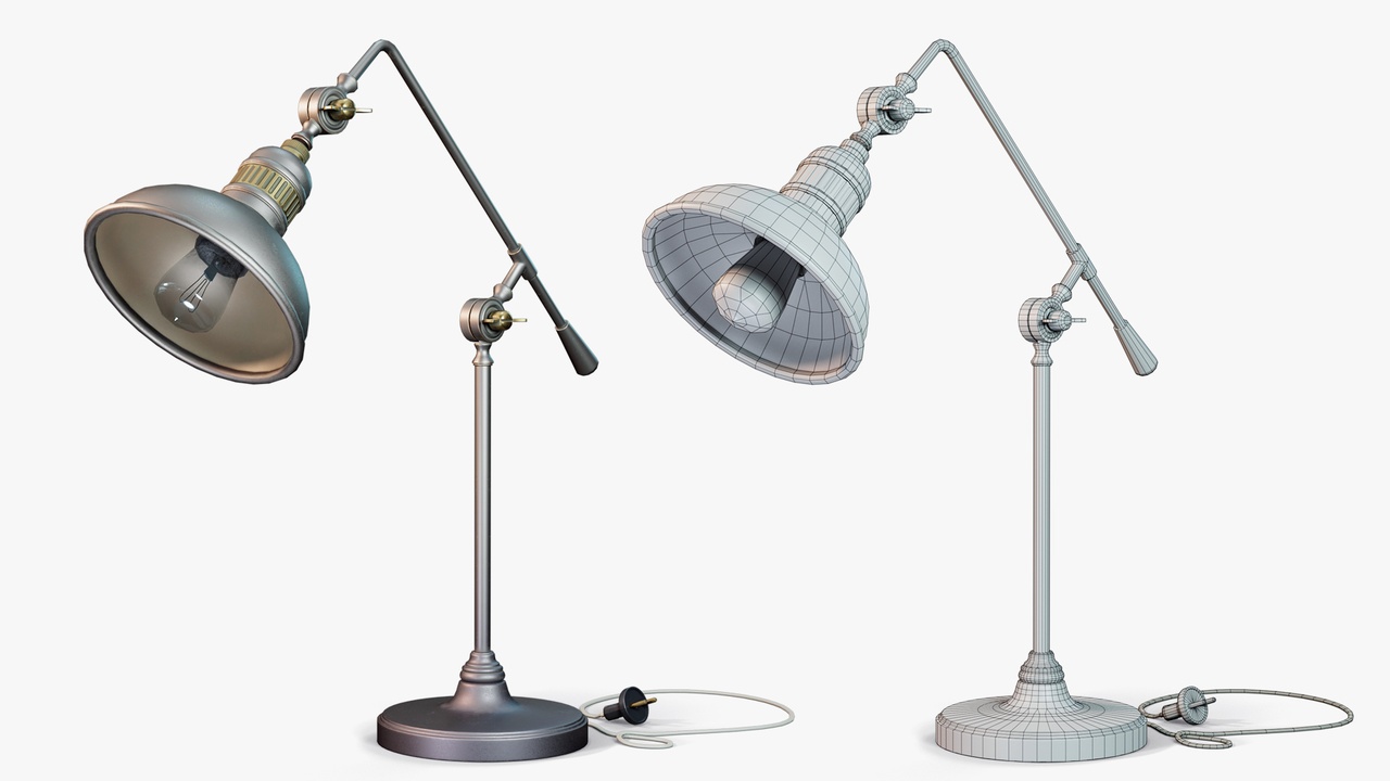 Media 1 for listing Table Lamp Adjustable Vintage