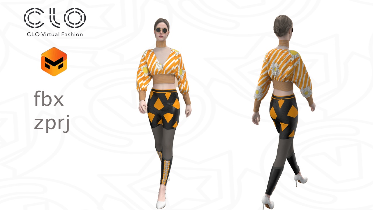 Media 1 for listing Street Style – CLO 3D / Marvelous Designer Project (.ZPRJ + FBX)