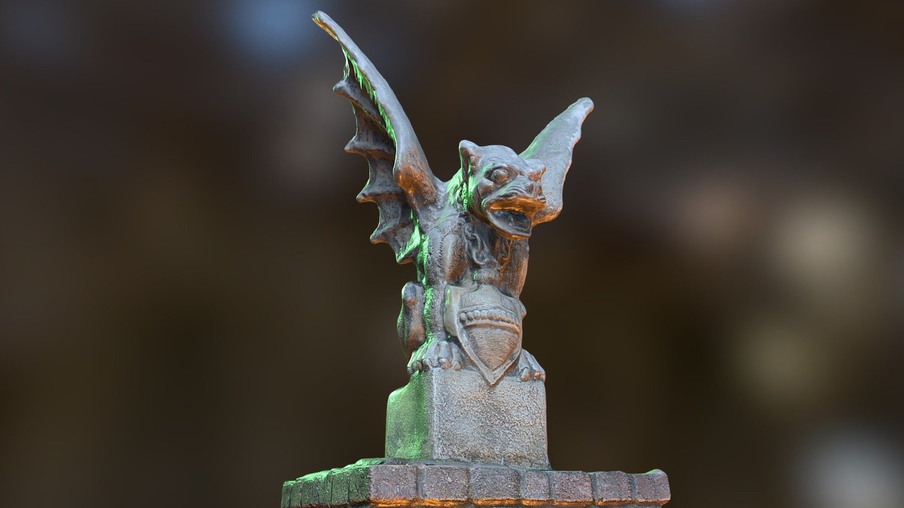 Media 1 for listing Gargoyle Entry Statue