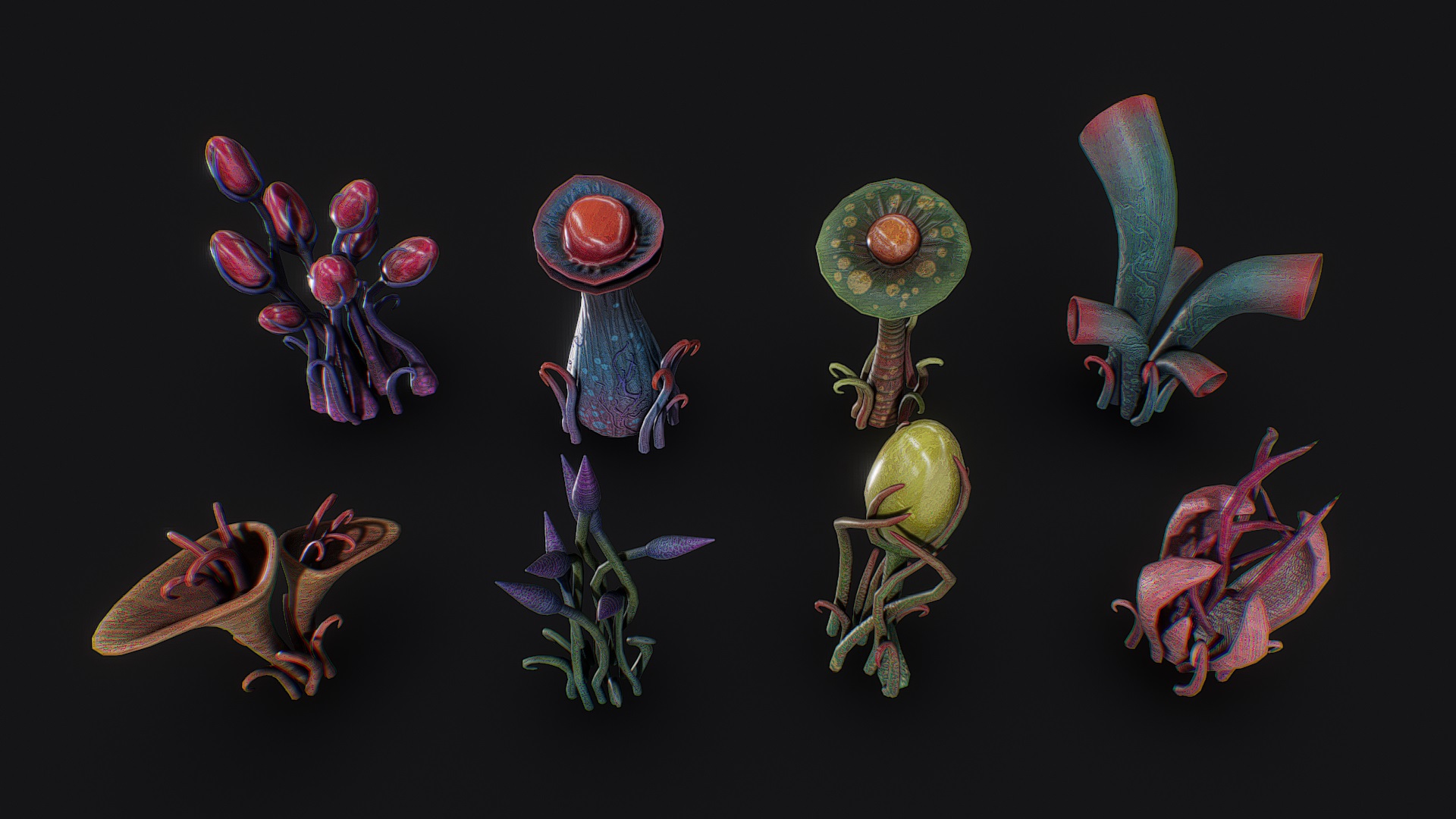 Alien plant pack | Fab
