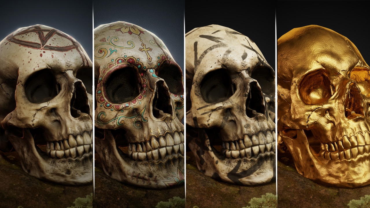Media 1 for listing Skull Modular Ritual Skull 5 skin