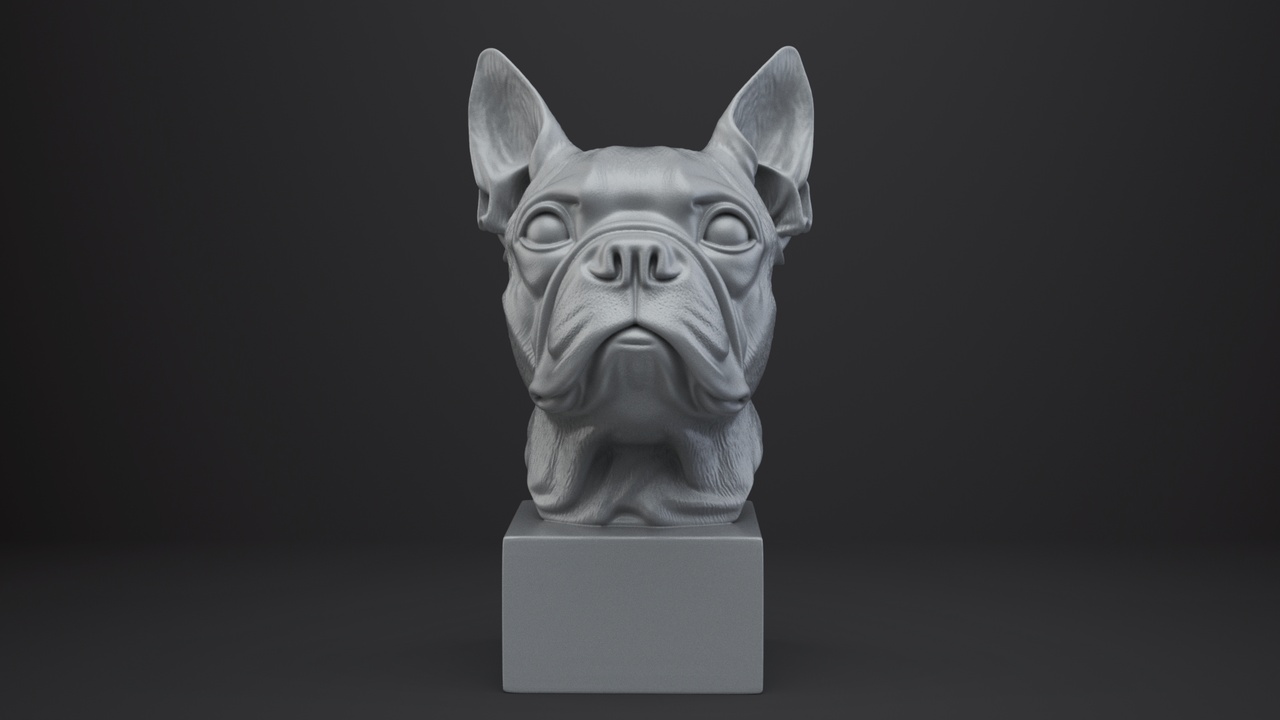 Media 1 for listing Boston Terrier Dog Bust