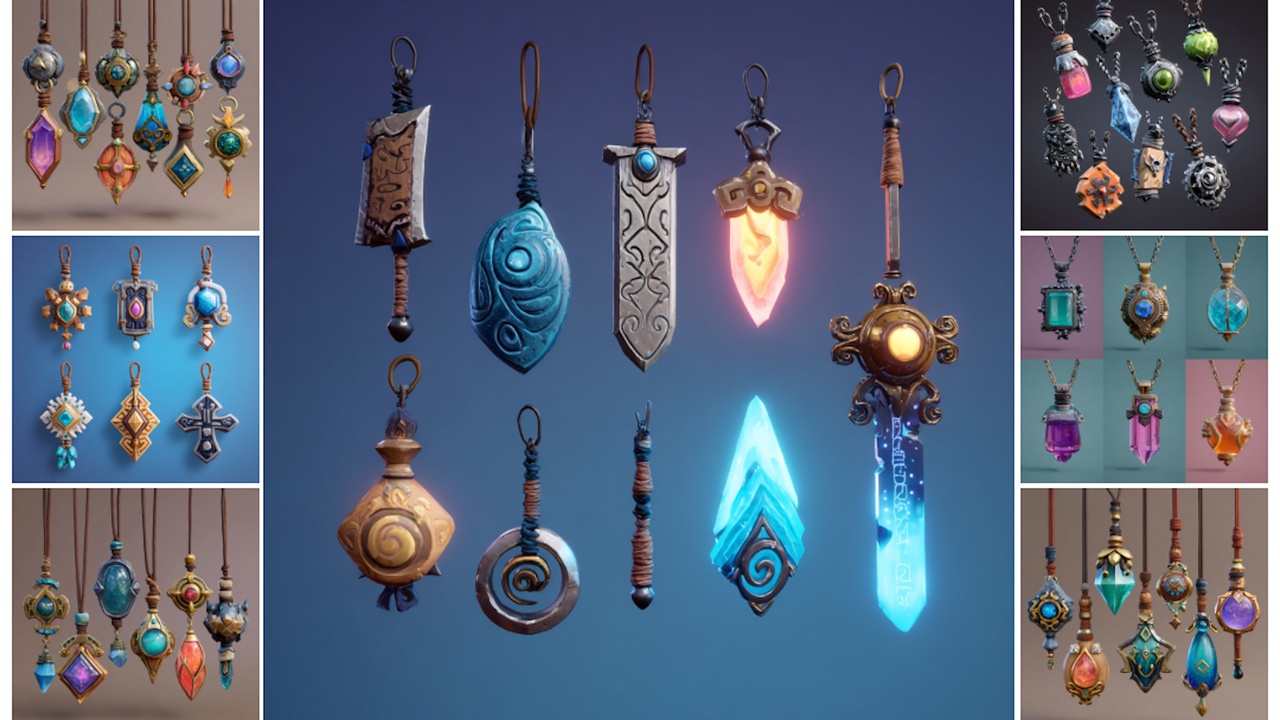 Media 1 for listing Stylized Amulets