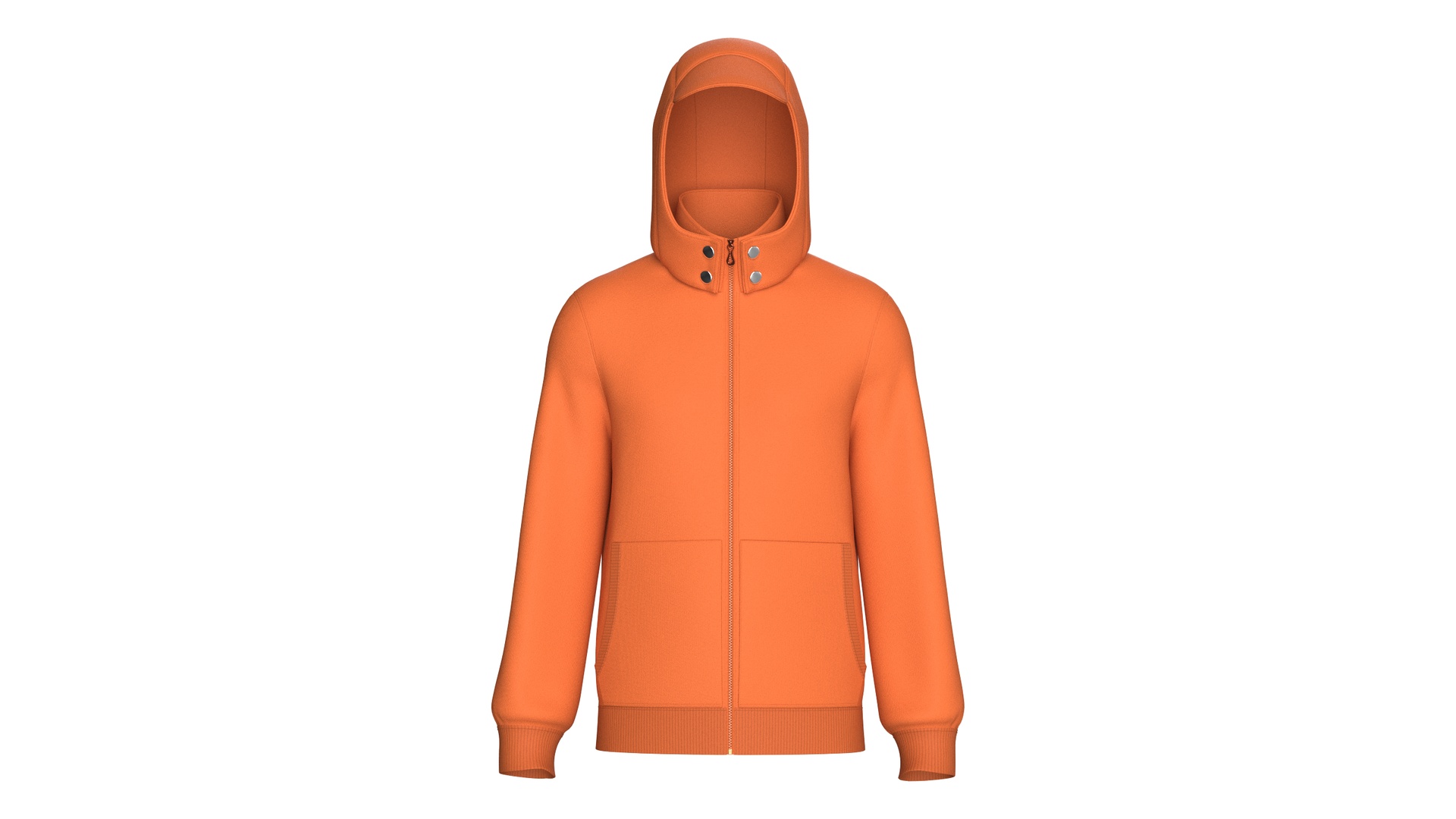 Media 1 for listing Men Zip - Up Jacket With Hooded Cap | High Poly