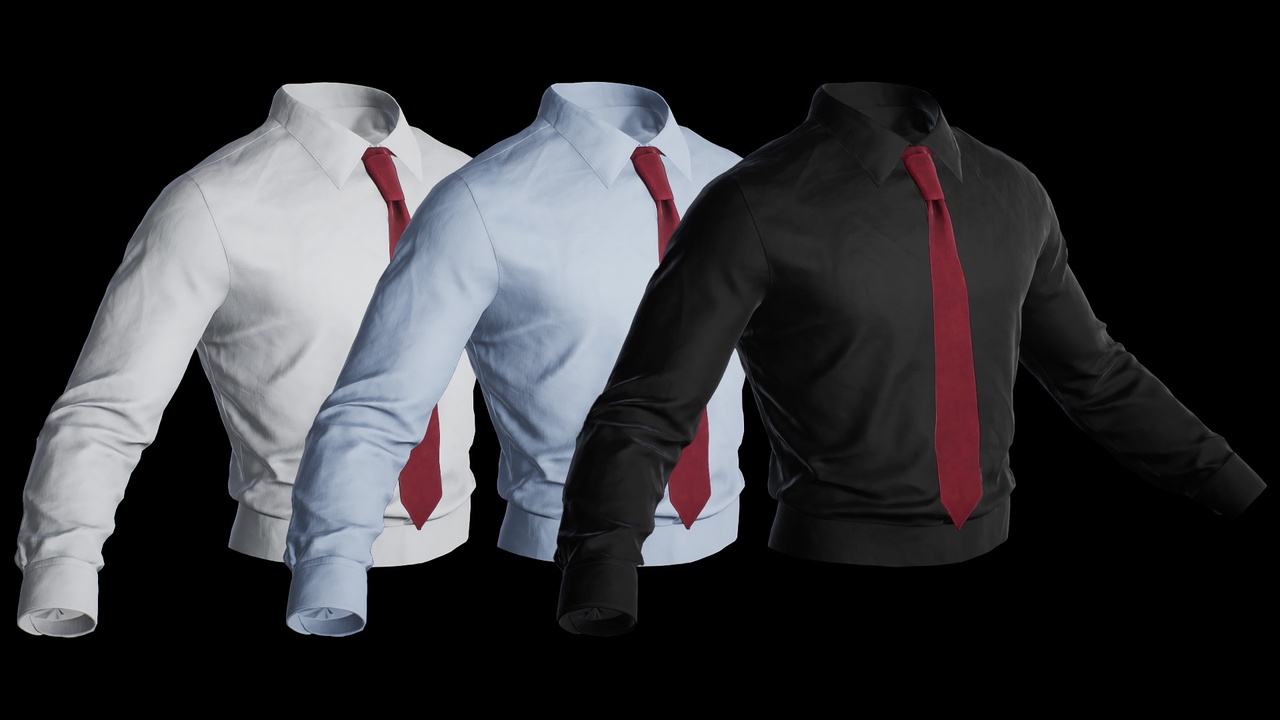 Media 1 for listing Classic Shirt Tie - Metahuman