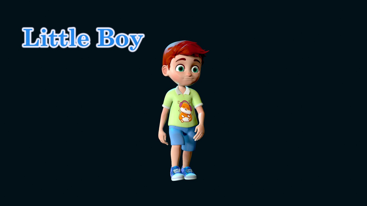 Media 1 for listing Little Boy Animated Character