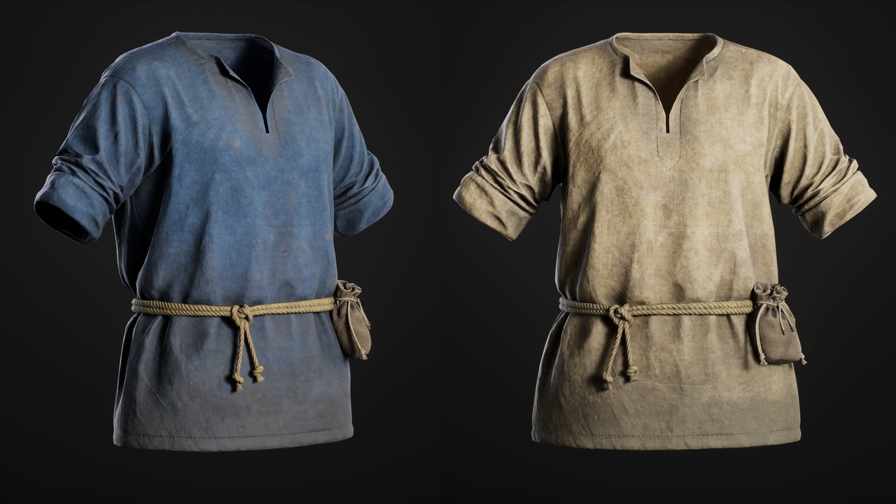 Media 1 for listing Medieval Shirt RolledUp - Metahuman