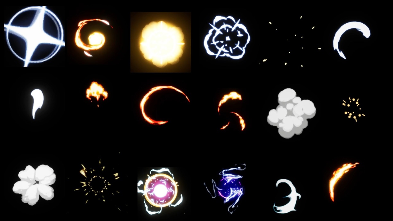 Media 1 for listing Smokes and Explosion: Realistic and Stylized (39 pcs)