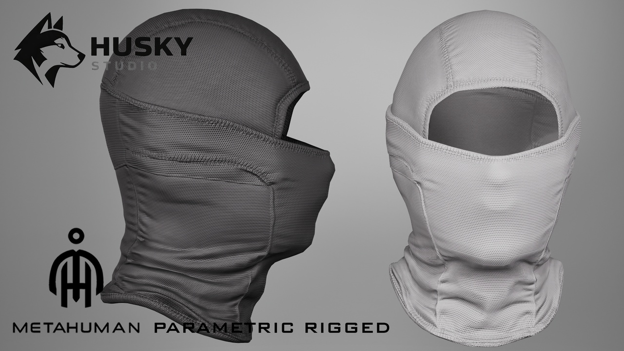Media 1 for listing Ski Mask - 69 - Parametric - Metahuman - MHPKG outfit - MH Rigged