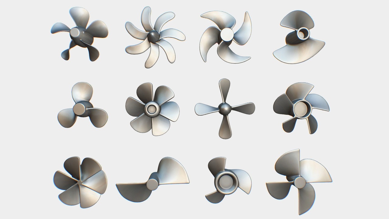 Media 1 for listing 12 Boat Propeller - 3D Print