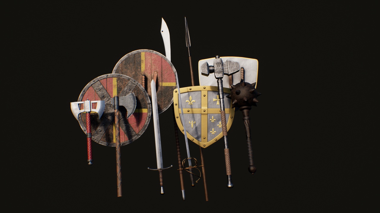 Media 1 for listing Melee Weapon Kit (Medieval Lite Pack)