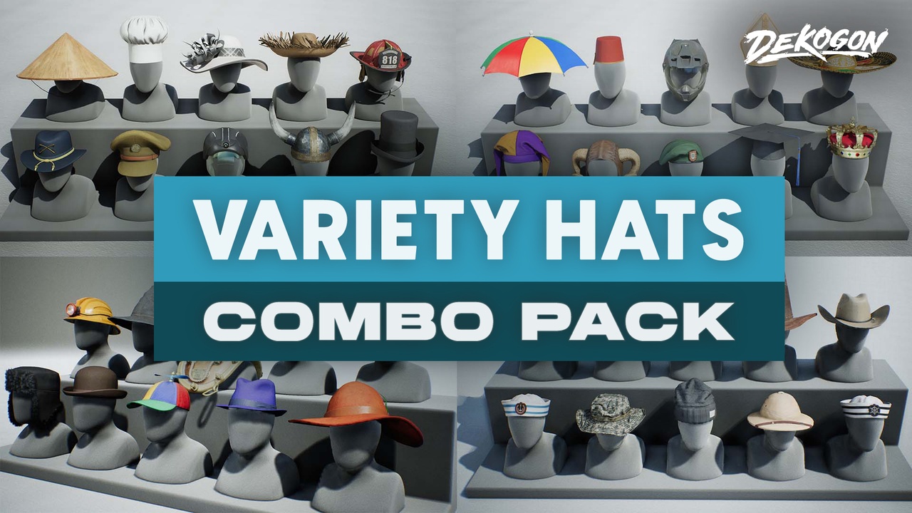 Media 1 for listing Variety Hats - COMBO Prop Pack (VOL 1-5)