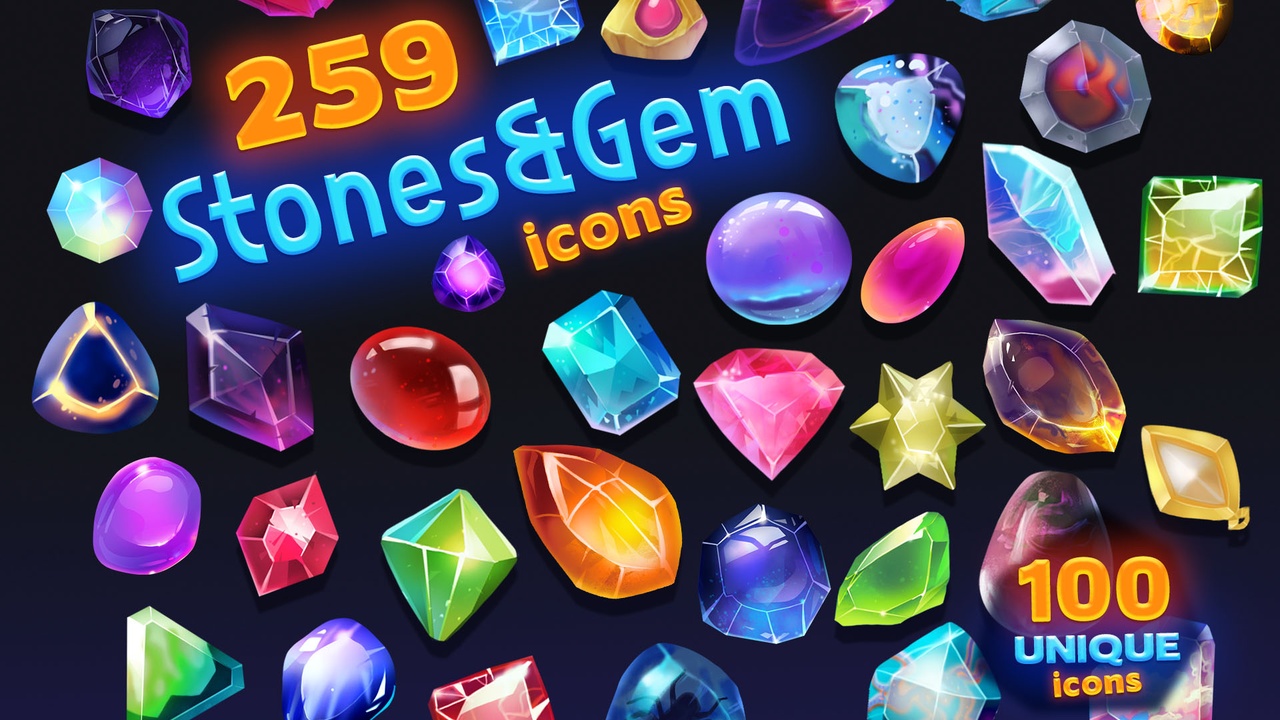 Media 1 for listing Stones And Gem Icons