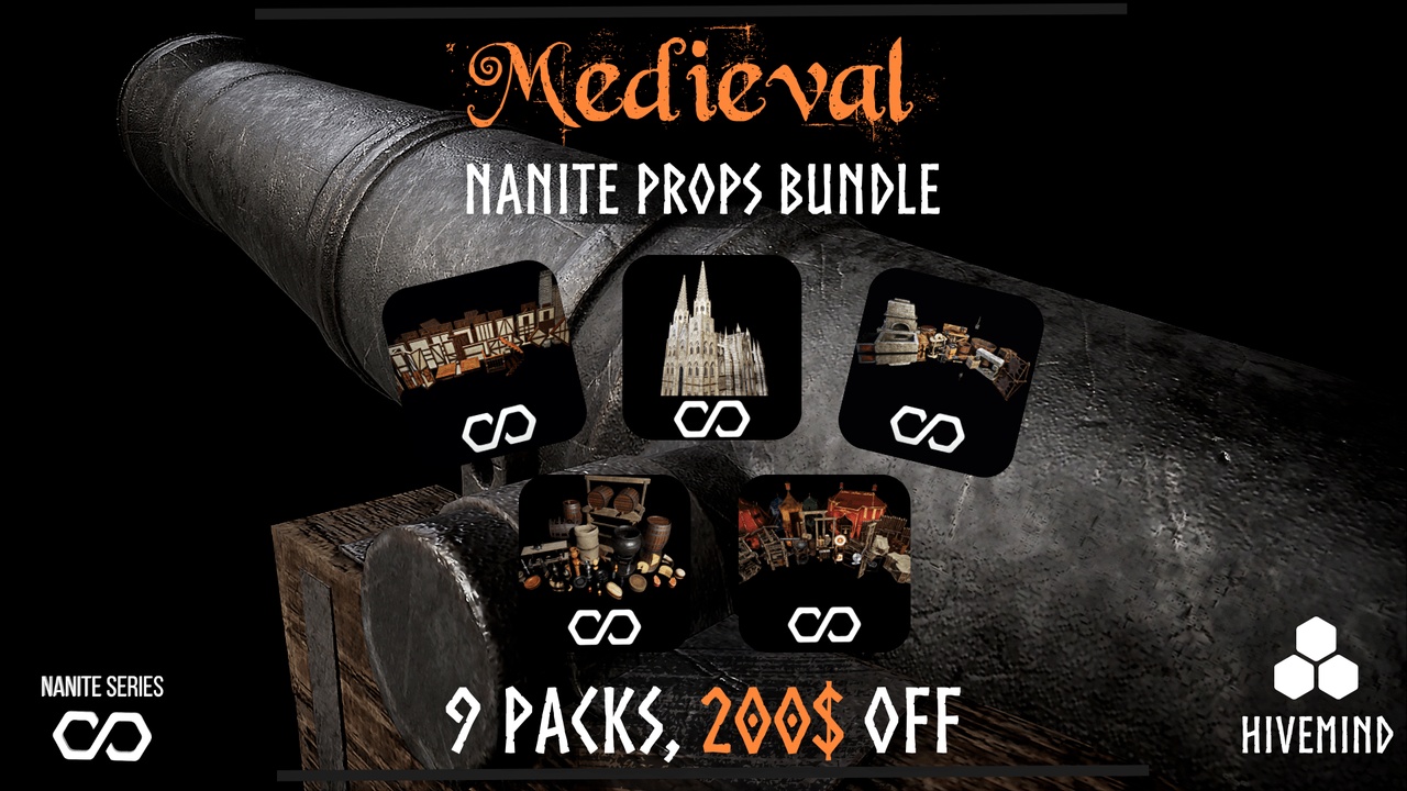 商品 [Nanite] Medieval Props Mega Bundle 的媒体 1