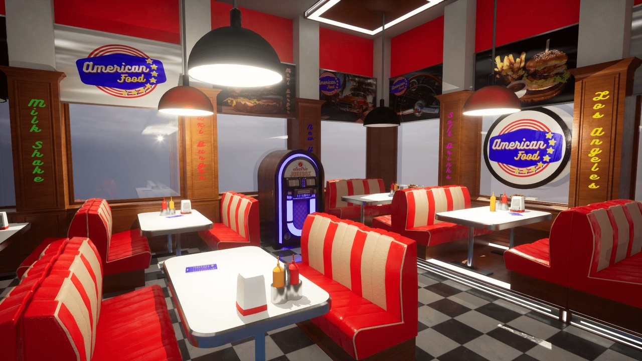 商品 American Food Restaurant 的媒体 1