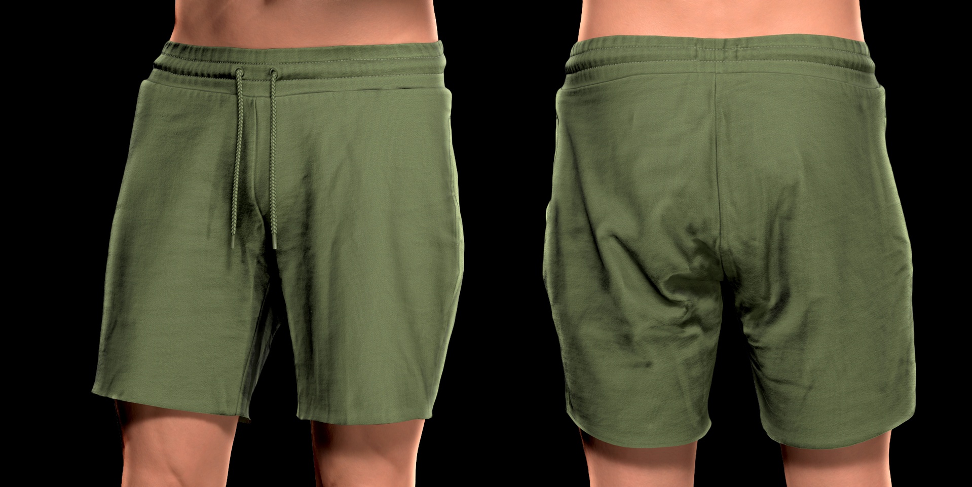 Media 1 for listing Shorts for MetaHumans | Mid-Thigh | Casual Athletic | 7 Colors | 4K PBR