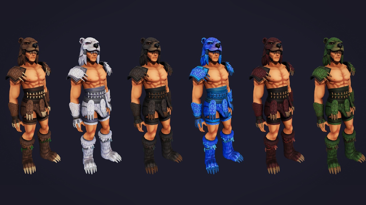 Media 1 for listing Bear Armor Set - Stylized RPG