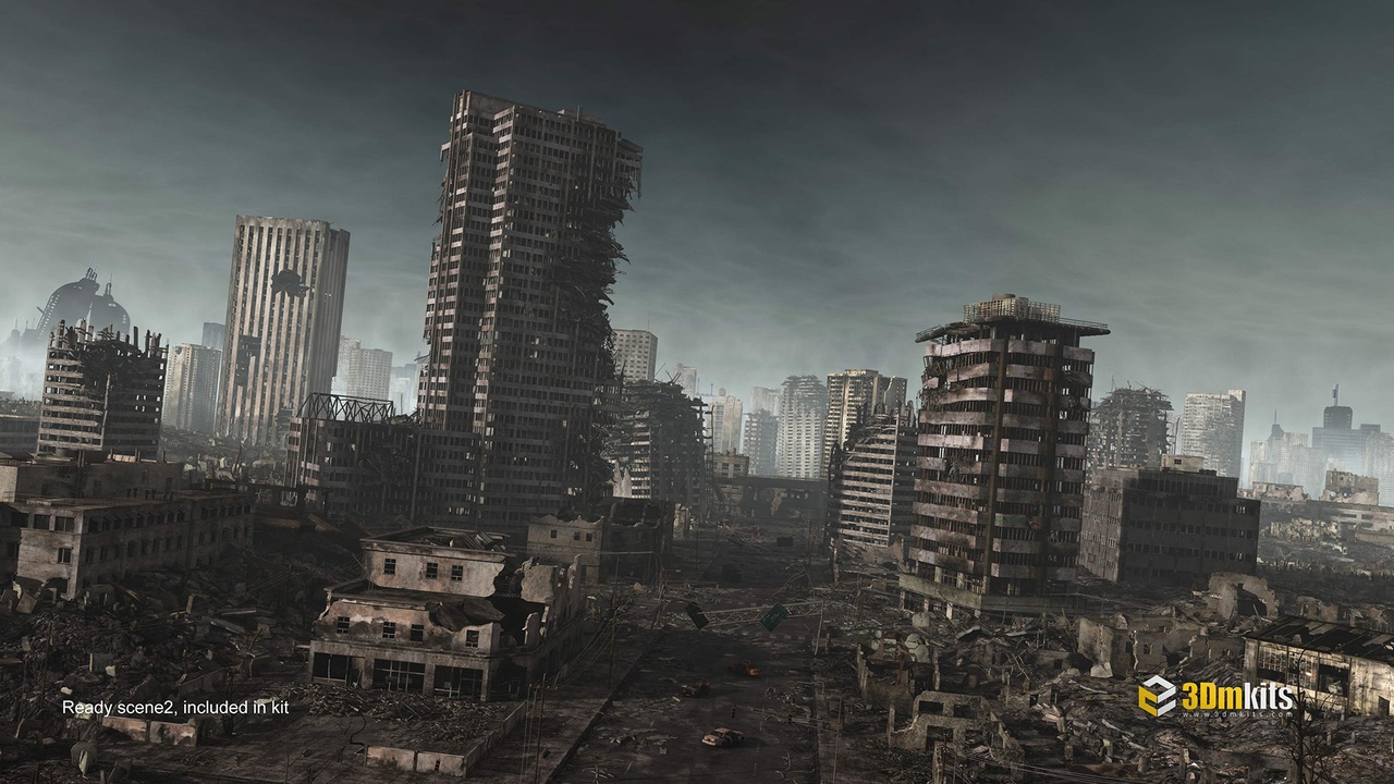Media 1 for listing The FALL kit - destroyed city