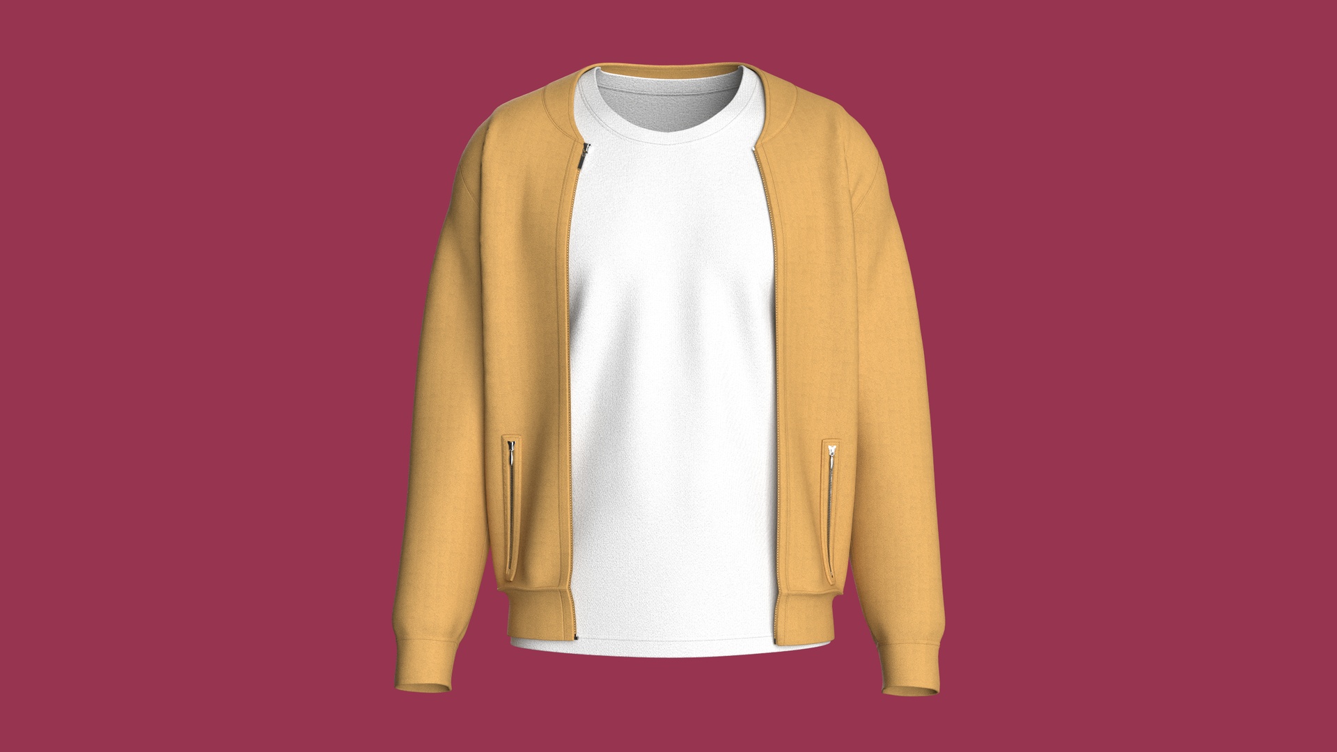 Media 1 for listing Men Front Jacket With White Inner T-Shirt | High Poly