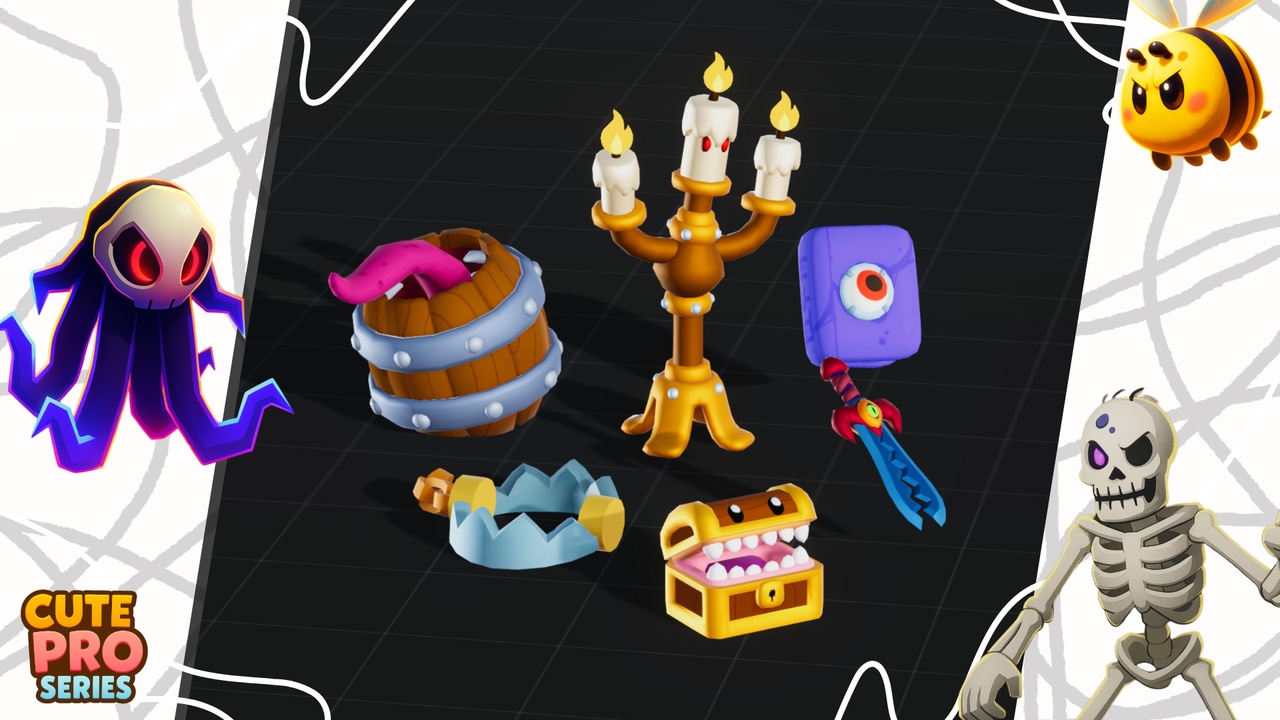 Media 1 for listing Mimic Monsters Pack Cute Pro Series