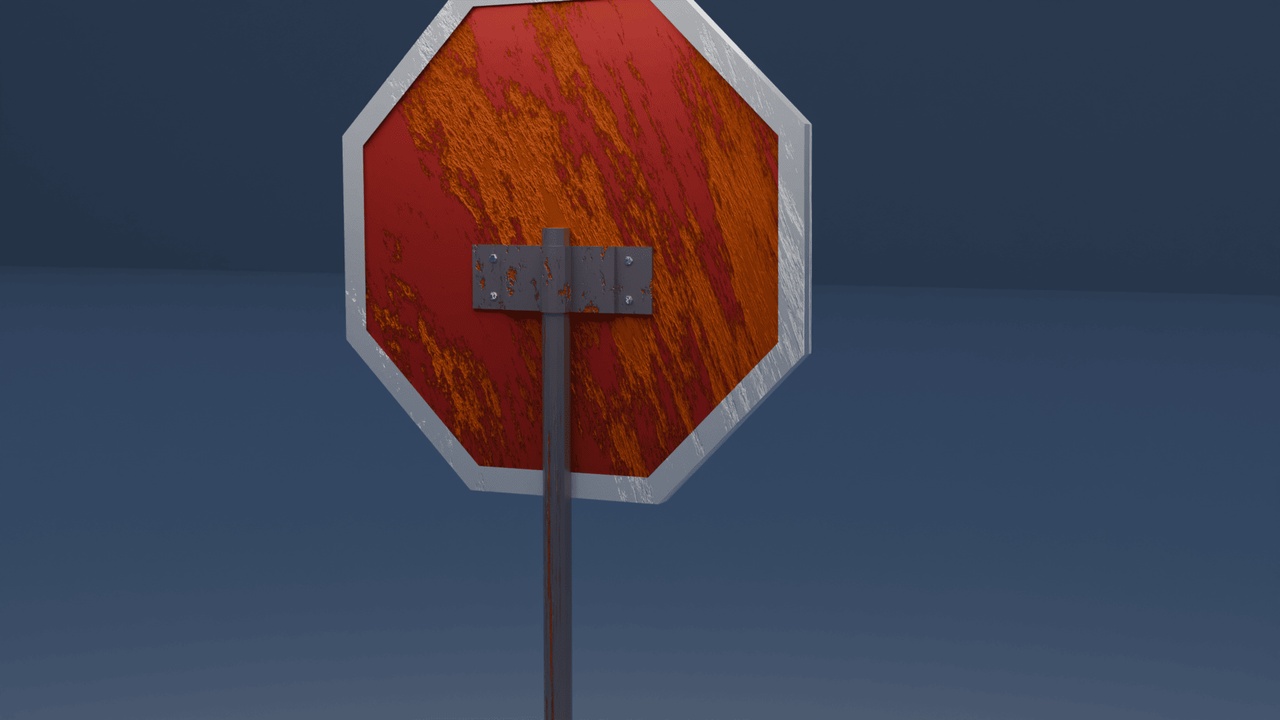 Media 1 for listing Rusted Stop Sign
