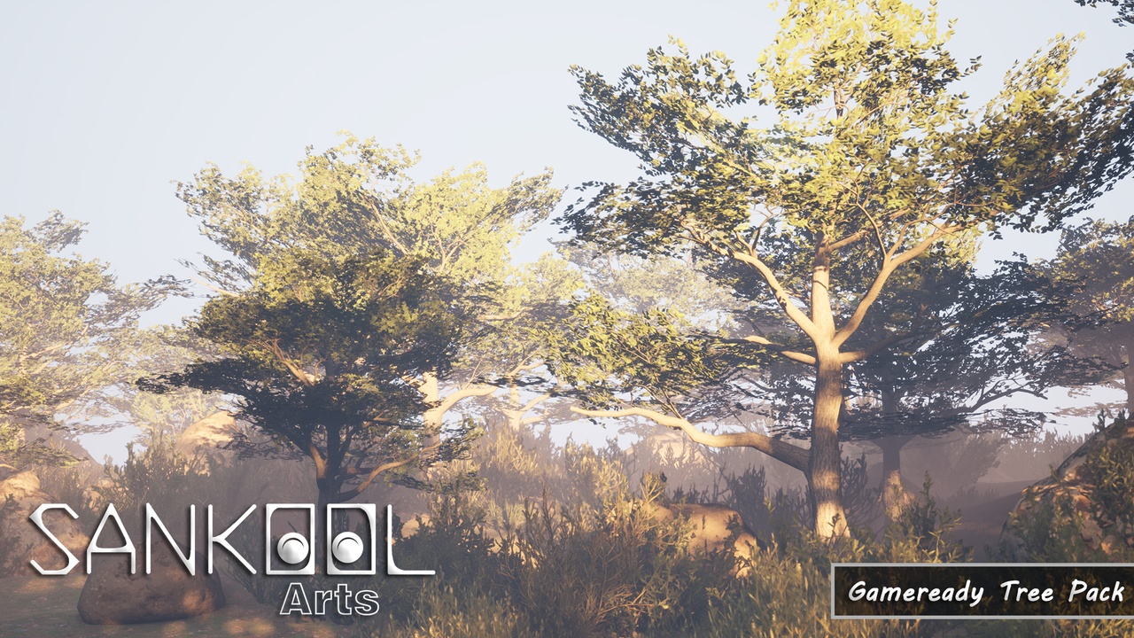 Mídia 1 do anúncio Gameready Tree Pack Low Res (Unreal Engine Only)