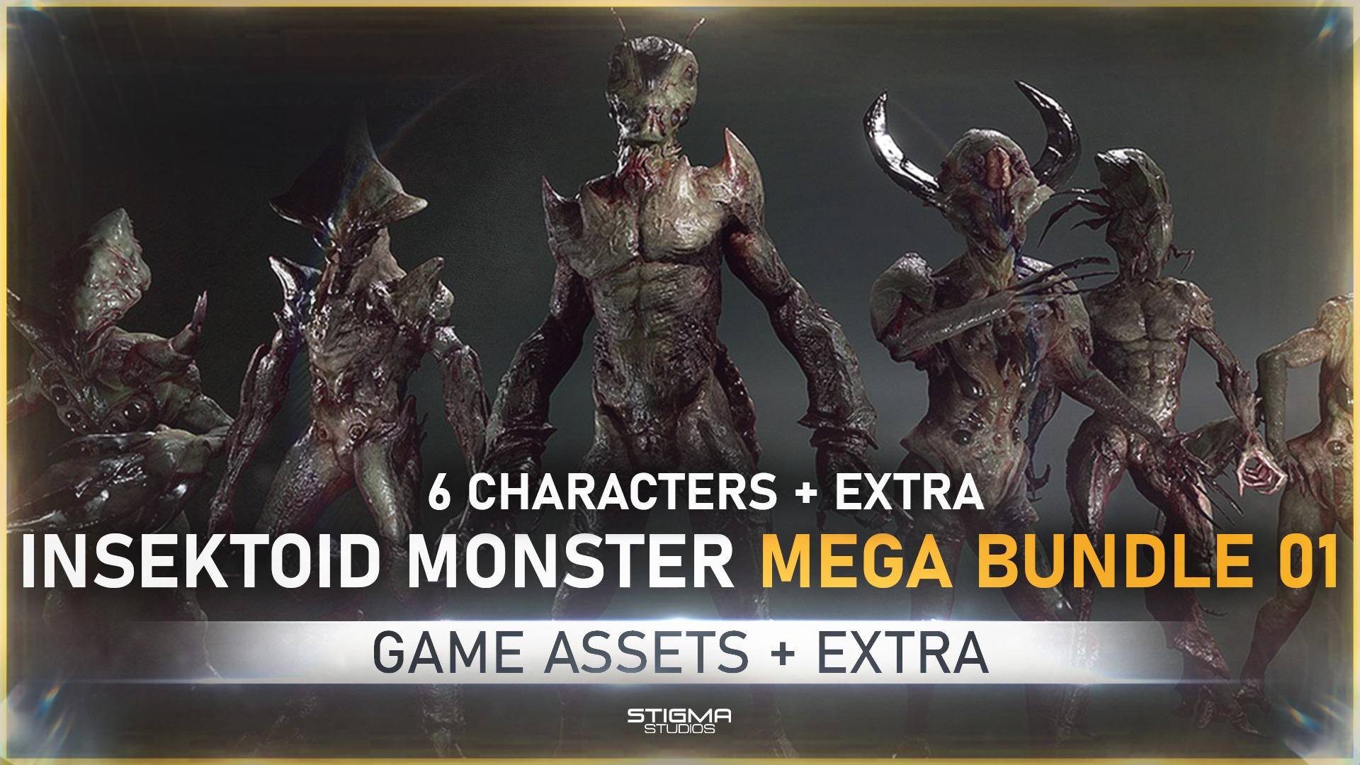 Insektoid Monster Mega Bundle 01 - Game Assets + Extra | STIGMA STUDIOS ...