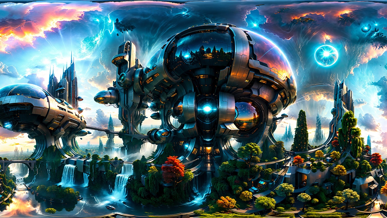 Futuristic City HDRI panorama 제품 등록을 위한 미디어 1개