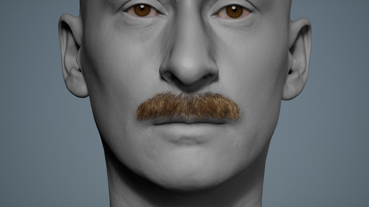 Media 1 for listing Chevron Mustache 01 - MetaHuman Mustache Groom